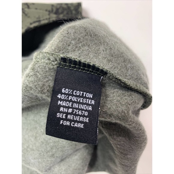 WXYZ Mfg Co | Men XL Black/Green Tie-Dye Fleece Drawstring Shorts Goth Punk - Picture 6 of 6